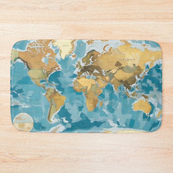 Item preview, Map of the world designed and sold by AiArtworkz.