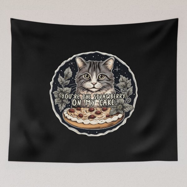 Item preview, Cat You`re the strawberry on my birthday cake designed and sold by AngelinaBezm.