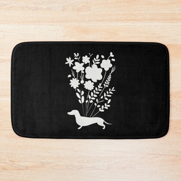 Item preview, Cute Dachshund Silhouettes Flowers designed and sold by Hic21.