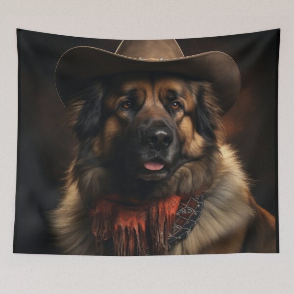 Item preview, Cowboy Dog - Leonberger designed and sold by Merchgard.
