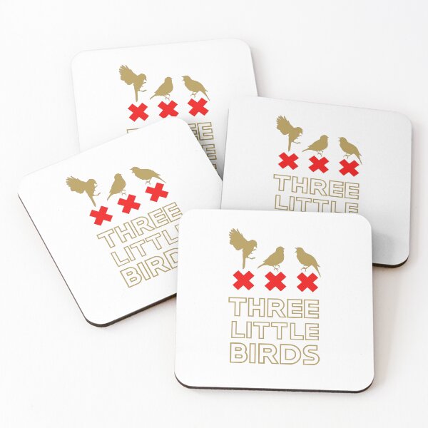 Item preview, Three Little Birds R Gold B designed and sold by VRedBaller.