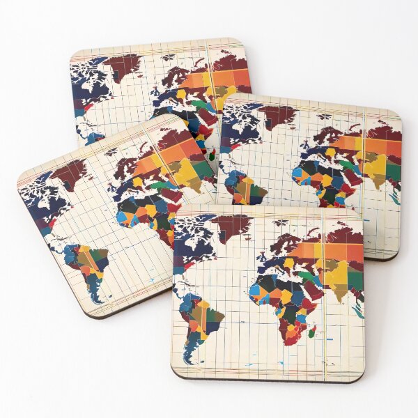 Item preview, Cartoon world map designed and sold by AiArtworkz.
