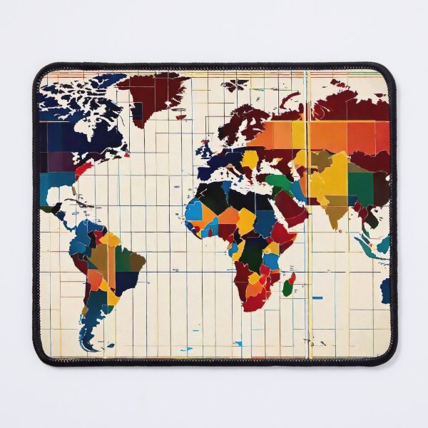 Item preview, Cartoon world map designed and sold by AiArtworkz.