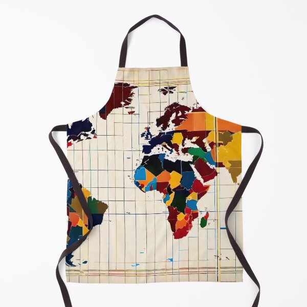 Item preview, Cartoon world map designed and sold by AiArtworkz.