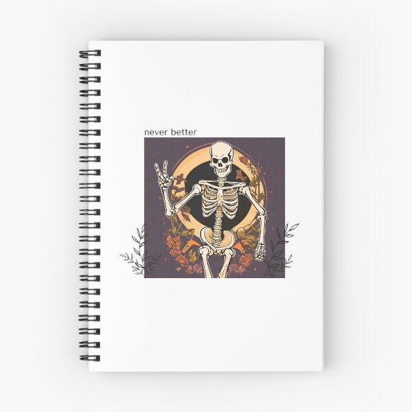 Item preview, Never better skeleton aesthetic for halloween designed and sold by noneko04.