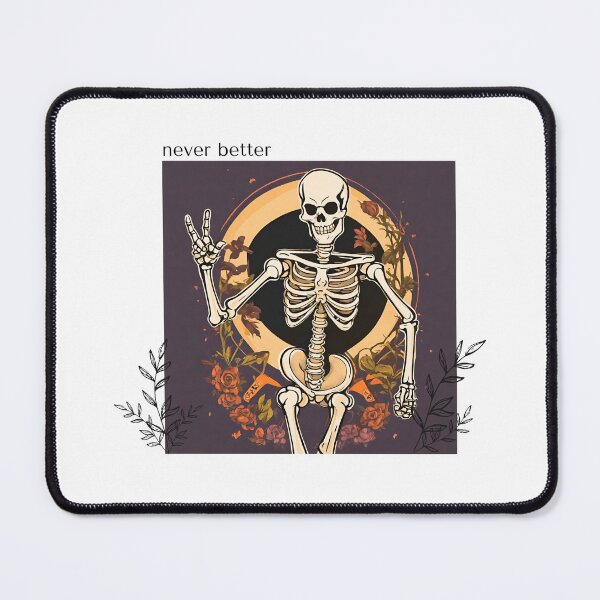 Item preview, Never better skeleton aesthetic for halloween designed and sold by noneko04.