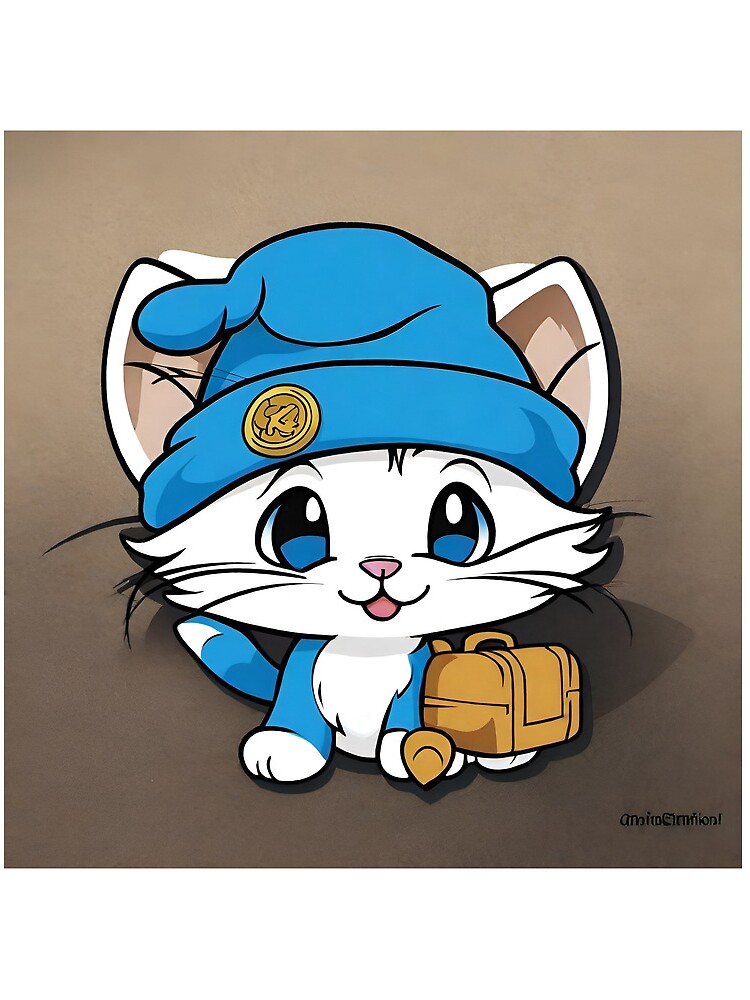 Cute Little Smurf Cat Poster for Sale by sklstore