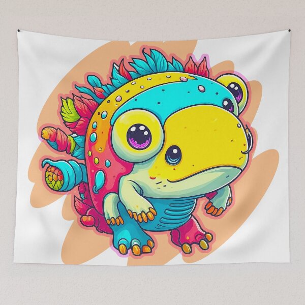 Item preview, Cute Robot Axolotl designed and sold by kornkokoro.