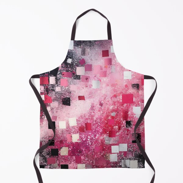 Item preview, Pink and Black Squares Painting, AI Generated designed and sold by drawerwalker.