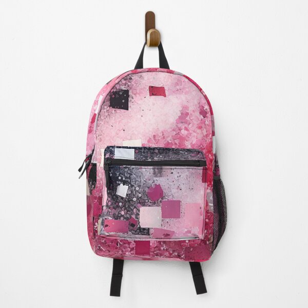 Item preview, Pink and Black Squares Painting, AI Generated designed and sold by drawerwalker.