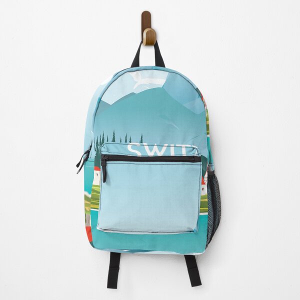 Item preview, switzerland landscape travel poster designed and sold by Arctic frame studio.