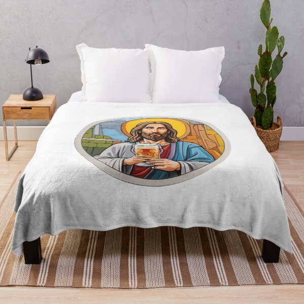 Item preview, Jesus drinking beer designed and sold by ADShops1.