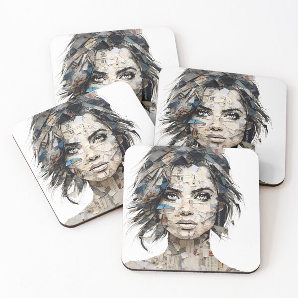 Item preview, Newsprint Femme collage designed and sold by Quarkari.
