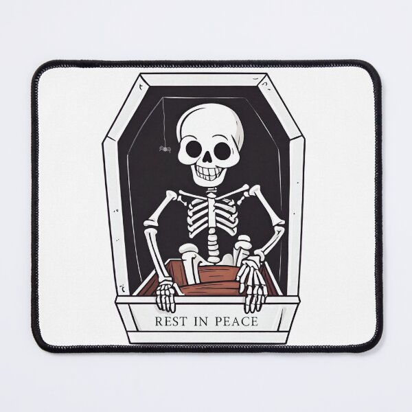 Item preview, Rest in peace skeleton aesthetic for halloween designed and sold by noneko04.