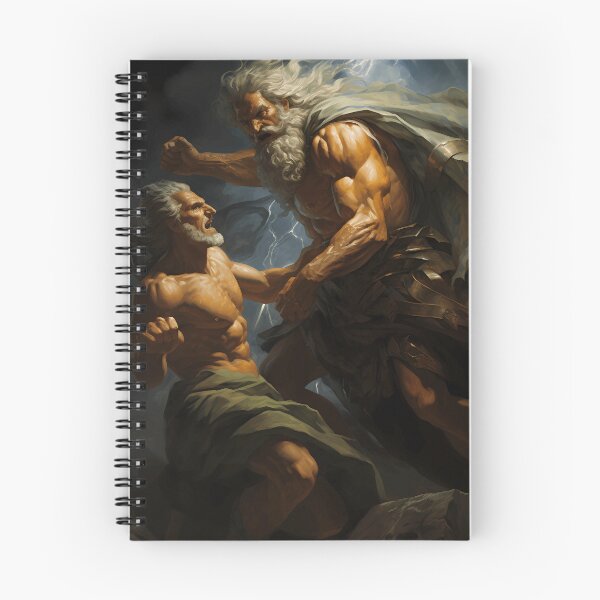 Item preview, The Divine Confrontation : Zeus vs. Cronus designed and sold by TalosGallery.