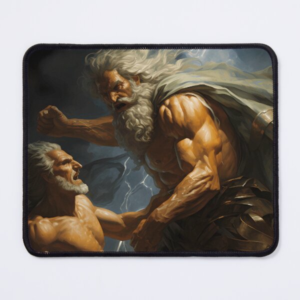 Item preview, The Divine Confrontation : Zeus vs. Cronus designed and sold by TalosGallery.