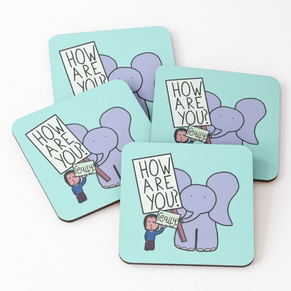 Item preview, How are you? (really) feelings are the elephant in the room designed and sold by JJJJdoodles.