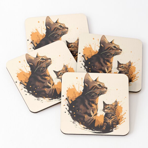 Item preview, Cute bengal cats family designed and sold by embraceyoursoul.