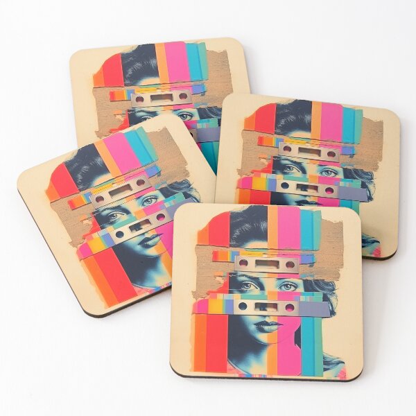 Item preview, Multicolor abstract, cassette tape designed and sold by silent-violin.