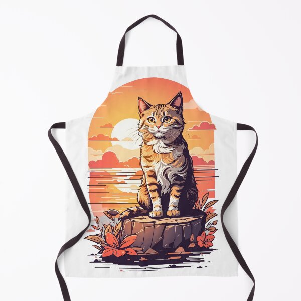 Item preview, The cat in the sunset designed and sold by ADShops1.