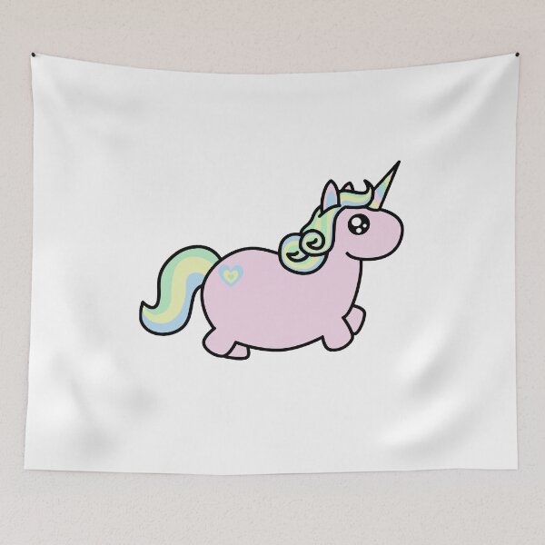 Item preview, Pastel chubby unicorn  designed and sold by Pastelblackbun.