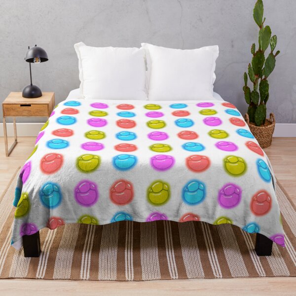 Artikelvorschau, Bubble Sticker Pack mit hellblauen, rosa, roten und gelben, niedlichen Regenbogenfarben von Zeesdesign auf Redbubble entworfen und verkauft von ZEESDESIGN.
