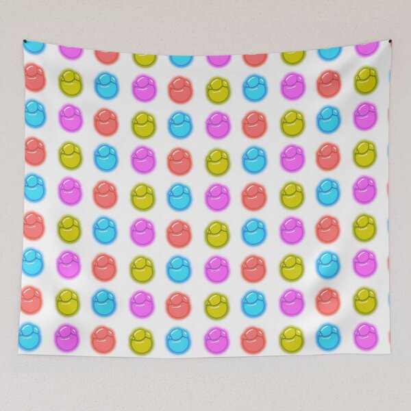 Item preview, Bubble Sticker Pack with Light Blue, Pink, Red, and Yellow, Cute Rainbow Colors by Zeesdesign on Redbubble designed and sold by ZEESDESIGN.