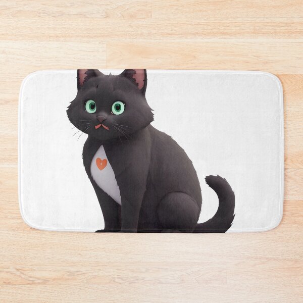 Item preview, Cute Black Colored Cat designed and sold by Anshu32.