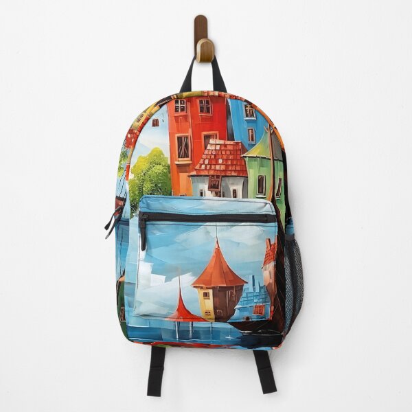 Item preview, Town in the boat designed and sold by Red Witch Art.