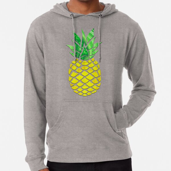 Pineapple Acrylic Pour Lightweight Hoodie