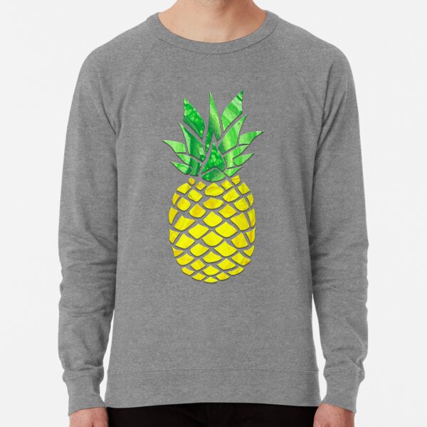 Pineapple Acrylic Pour Lightweight Sweatshirt