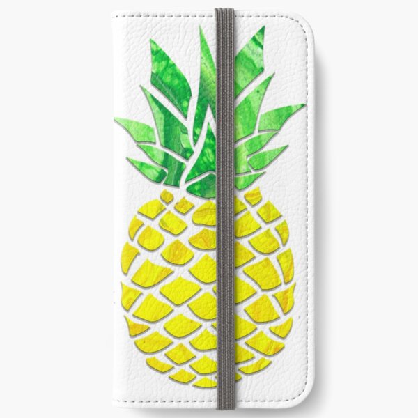 Pineapple Acrylic Pour iPhone Wallet