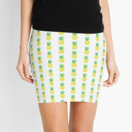 Pineapple Acrylic Pour Mini Skirt
