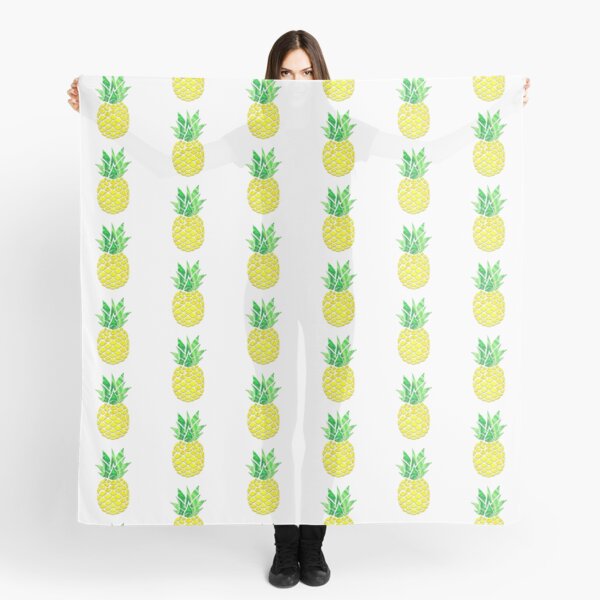 Pineapple Acrylic Pour Scarf