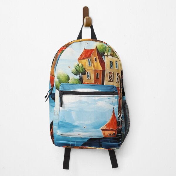 Item preview, Town in the boat 1 designed and sold by Red Witch Art.