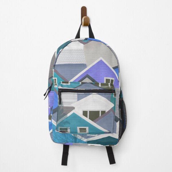 Item preview, Digital drawing of Roof tops in autumn blue colour palette designed and sold by Enrika.