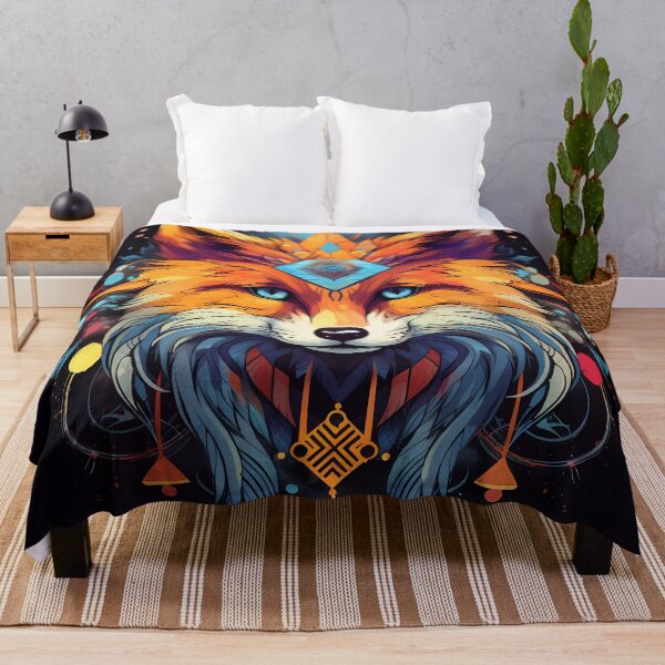 Item preview, Colorful fox mystical guide designed and sold by embraceyoursoul.