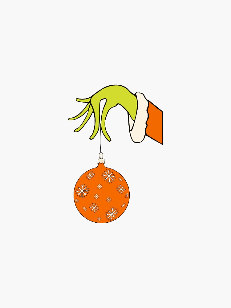 Grinch Hand Stickers for Sale