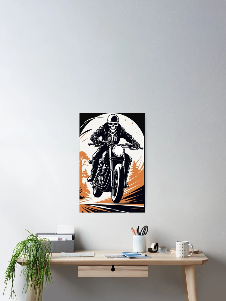 Thumbnail 2 of 3, Poster, Skeleton Rider designed and sold by Bianca-Design.