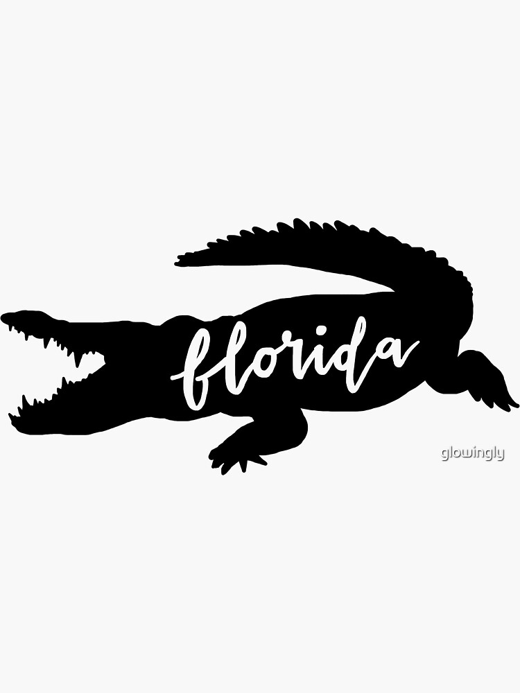 “florida alligator sticker” Sticker for Sale by glowingly | Redbubble