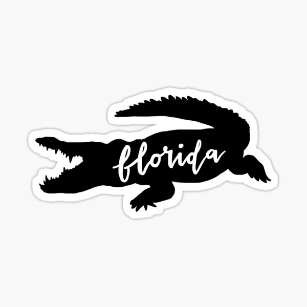florida alligator sticker Sticker