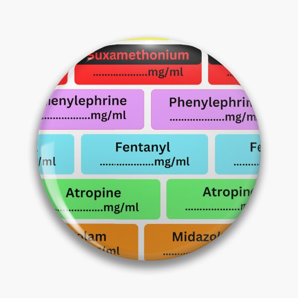 Item preview, Anesthetic Labels For Anaesthesist  designed and sold by The Remi Reserve.