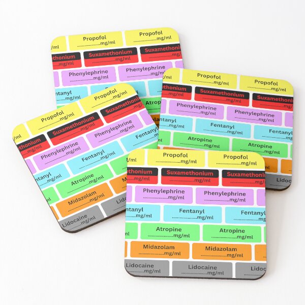 Item preview, Anesthetic Labels For Anaesthesist  designed and sold by The Remi Reserve.