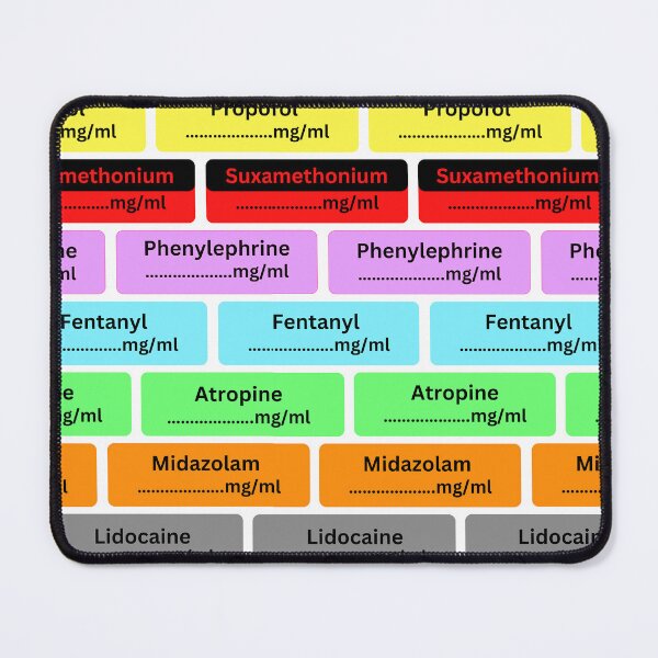 Item preview, Anesthetic Labels For Anaesthesist designed and sold by The Remi Reserve.