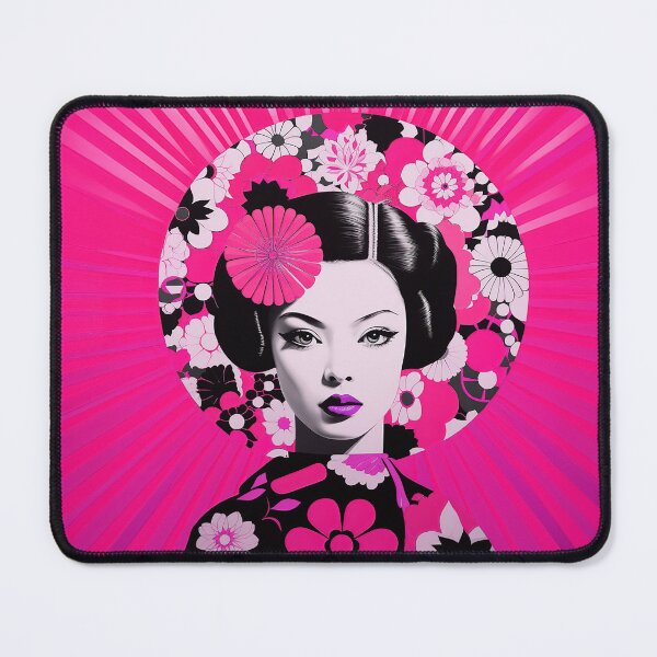 Item preview, Japanese Maiko Abstract Fuchsia designed and sold by Meeheemaha.