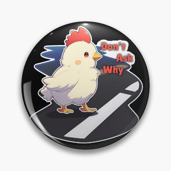 Item preview, Hydroflask Don't Ask Why Did the Chicken Cross The Road Hydroflask Sticker by Zeesdesign on Redbubble designed and sold by ZEESDESIGN.