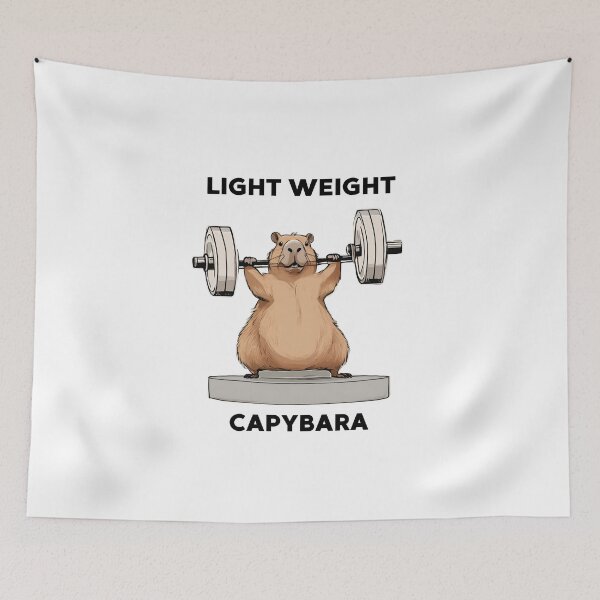 Item preview, Capybara light weight baby gymrat motivation designed and sold by noneko04.