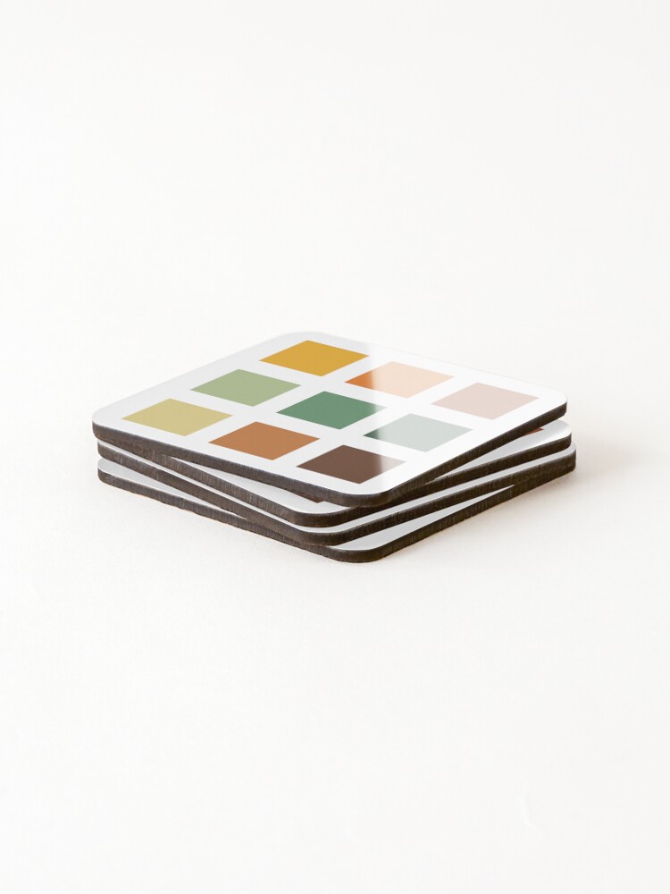 Thumbnail 4 of 5, Coasters (Set of 4), Fall pattern designed and sold by HappyHatchlings.