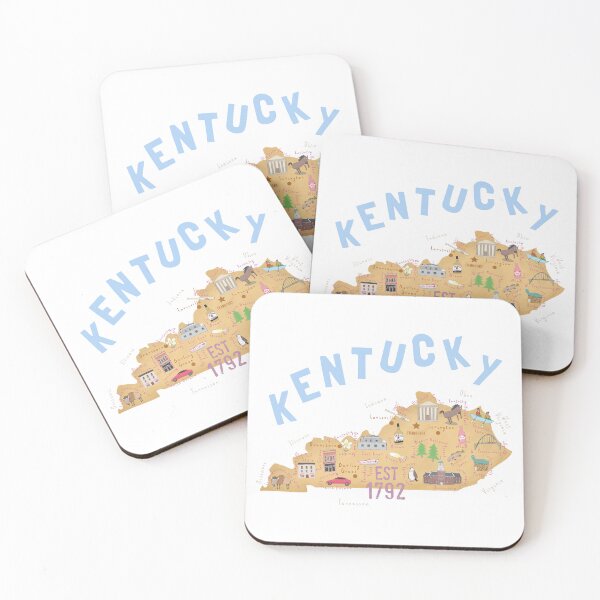 Item preview, Kentucky State Map, United States Illustrated By Carla Daly designed and sold by Carla Daly.