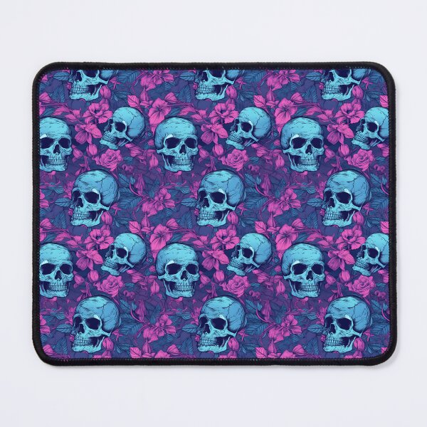 Item preview, Blue & Pink Skulls Composite Overlay Pattern #1 designed and sold by ARTficiallyAnon.